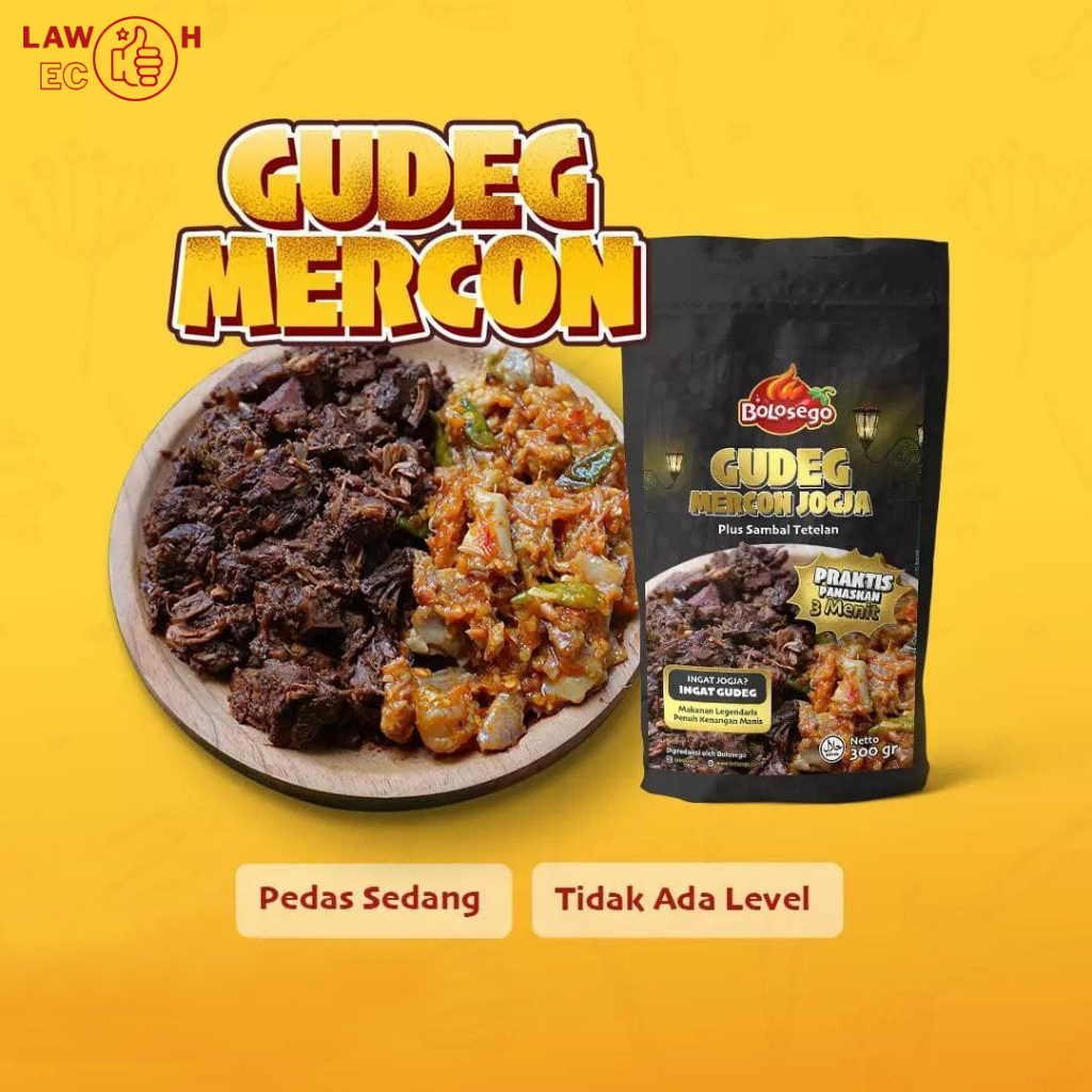 PAKET JOGJA ISTIMEWA Oseng Mercon Iga + Gudeg Sambal Tetelan Bolosego Halal Bergaransi - Bisa COD &amp; Kirim Instan