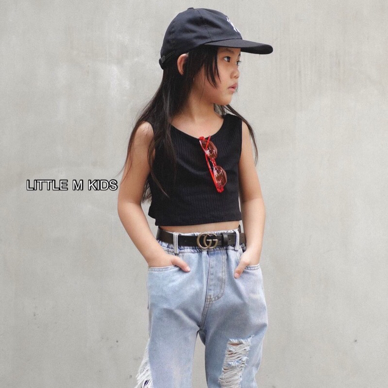 Crop top anak perempuan / Atasan crop anak perempuan / Emma crop top