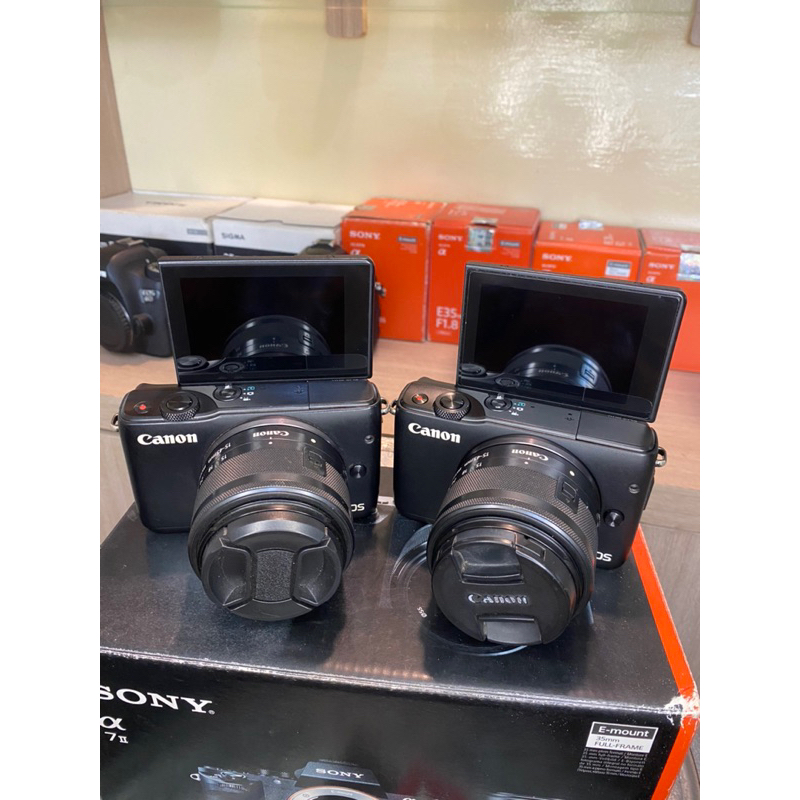 KAMERA MIRORRLES CANON EOS M10 LENSA 15-45mm MULUS SEPERTI BARU - KAMERA MIRORRLES TERMURAH