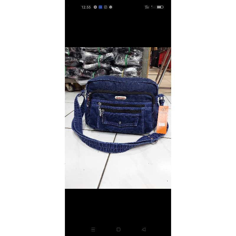 Garnet Tas selempang wanita jeans