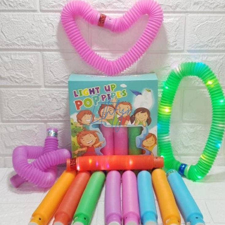 MAINAN ANAK POP LIGHT / PIPA LED / MAINAN SELANG MENYALA / POP LED TUBE