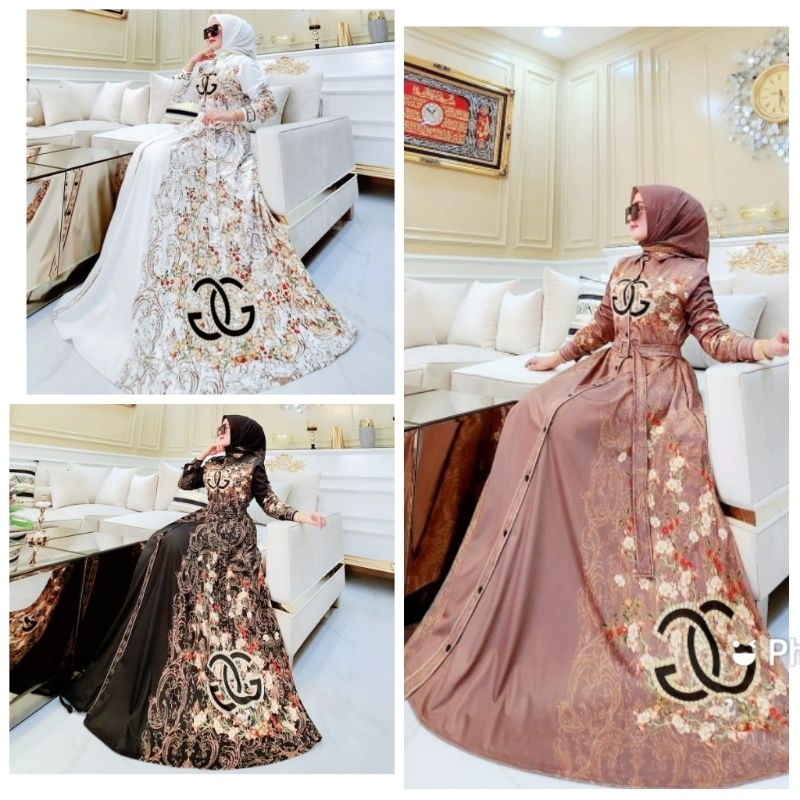 NEW MAXY DRESS SCUBA SULTAN BY SYAHIRA