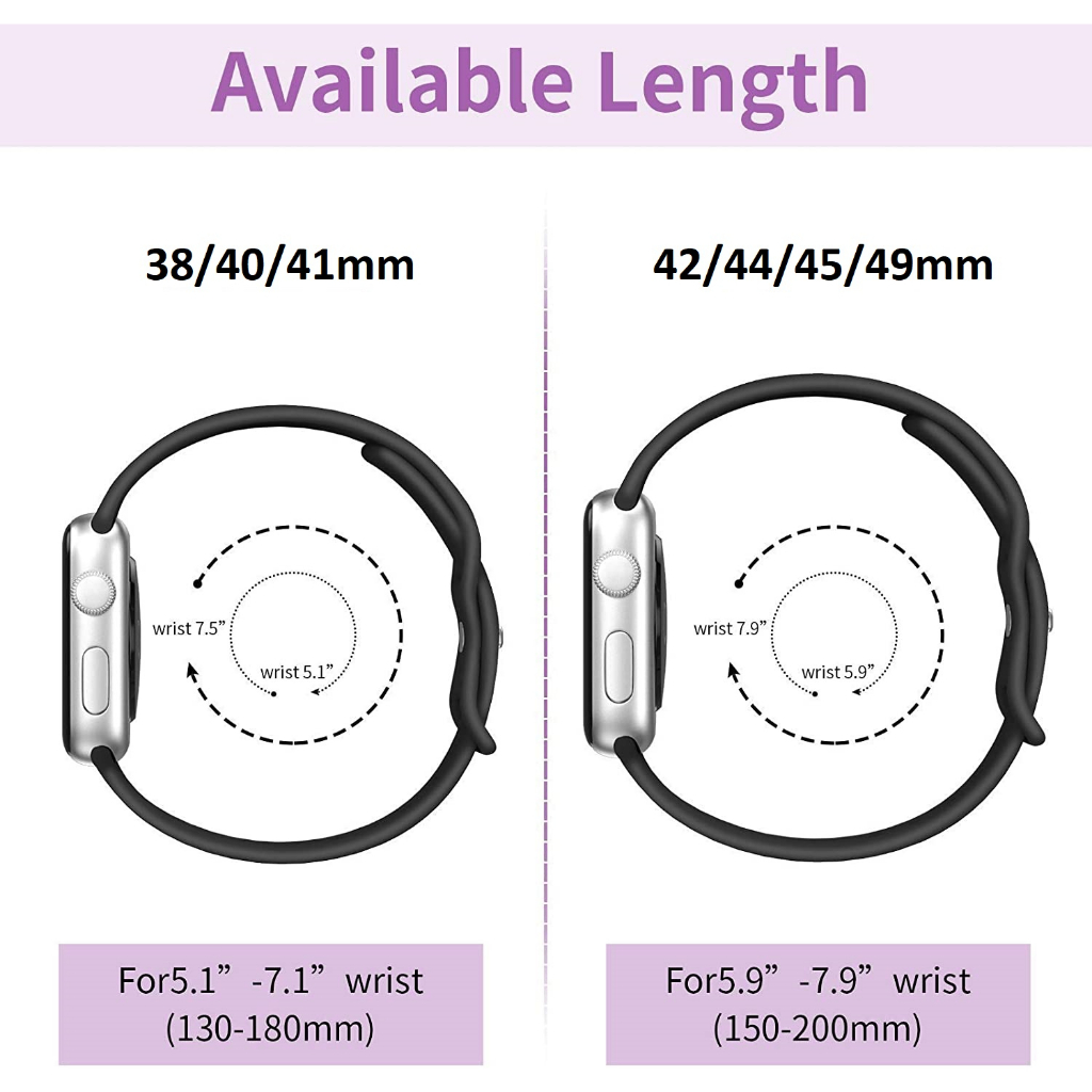 Strap Apple Watch 1 2 3 4 5 6 7 8 9 SE Ultra 2022 2 2023 Soft Silicone iWatch Sport Band 38mm 40mm 41mm 42mm 44mm 45mm 49mm Tali Silikon Smartwatch Double Buckle