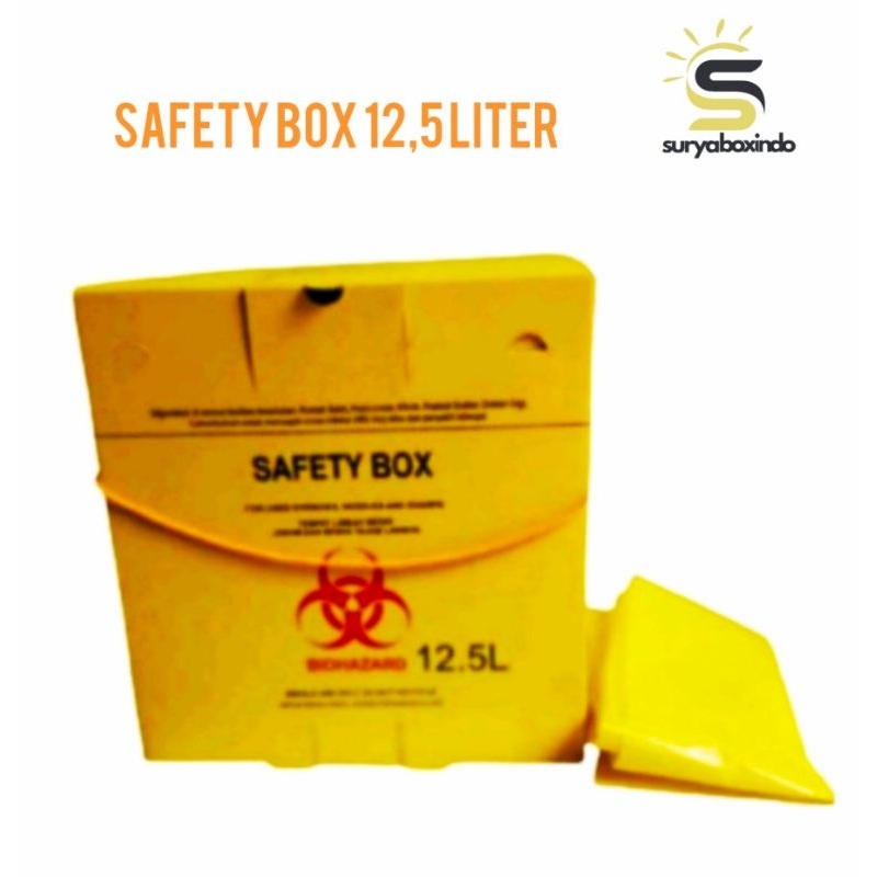 Jual Safety Box 12.5 Liter /Biohazard /Tempat Sampah Medis | Shopee ...