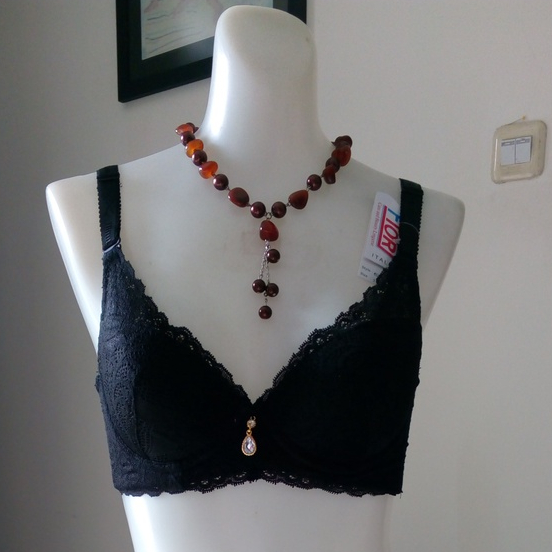 FIORI Bra GUENDA 01 BLACK | Bra Kawat Push Up Busa Tipis Kait 3