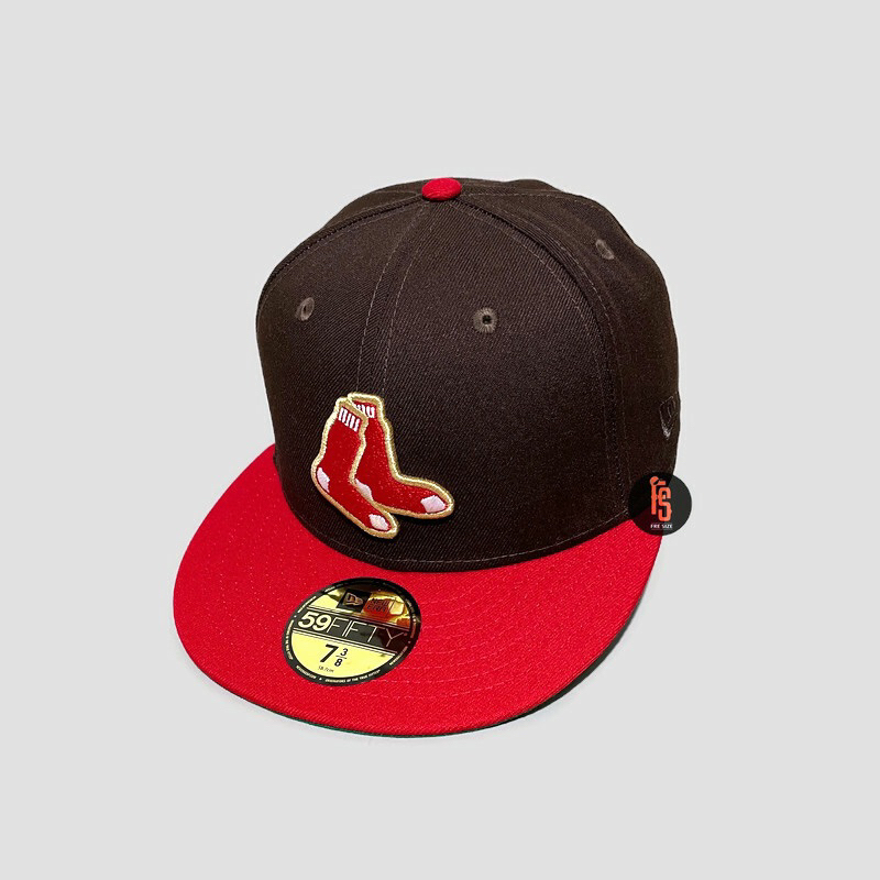 TOPI NEW ERA ORIGINAL 5950 ASG 1999 BOSTON RED SOX WALNUT RED