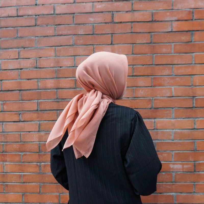 Hijab Paris Merah Pink Rose Gold