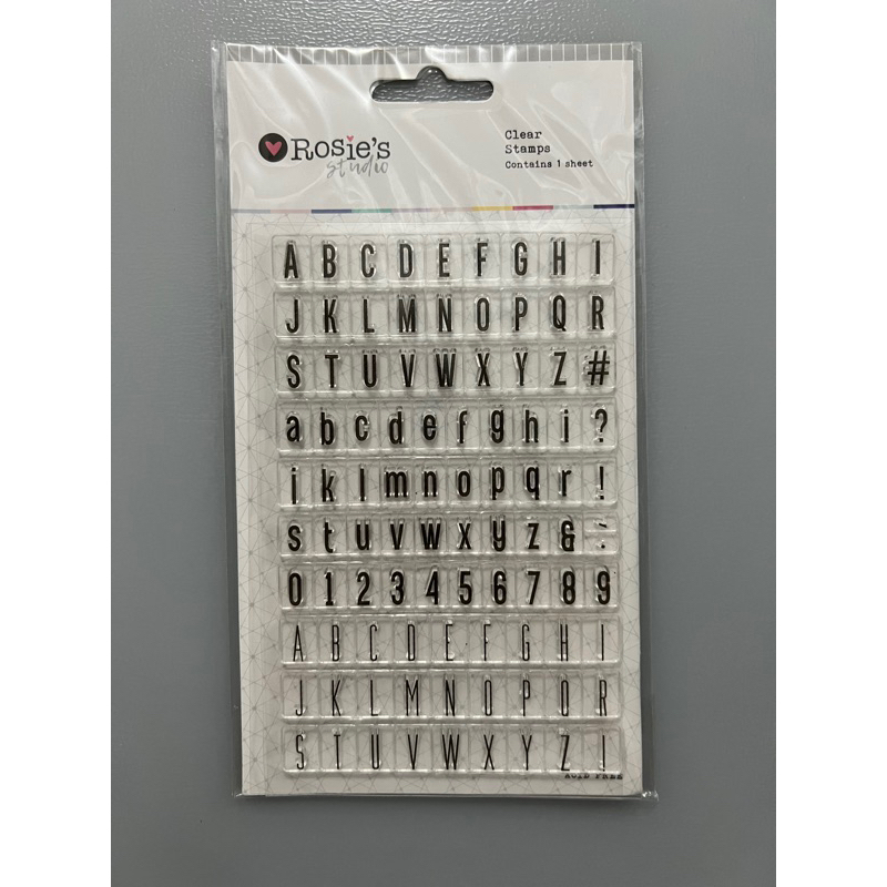 

[Preloved] Rosie’s Studio - Clear Transparent Silicone Stamps - Alphabet