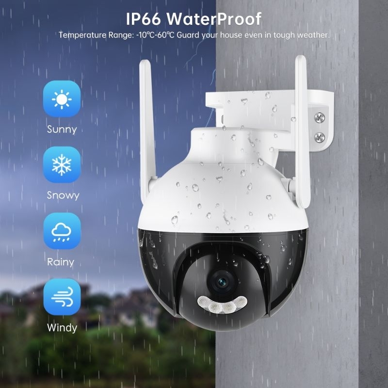 IP CAMERA OUTDOOR V380PRO FULL HD 1080P WIRELESS WIFI 8.0MP CCTV NEW WATERPROOF/COLORVU NIGHT VISION