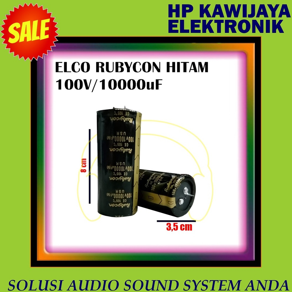 elco rubycon 10000 mikro 100 volt 100v