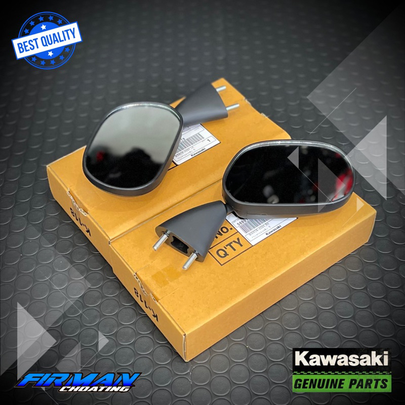 SPION MIRROR ASSY NINJA RR NEW OLD ORIGINAL KAWASAKI • 56001-1479 (Kiri) LH • 56001-1480 (Kanan) RH