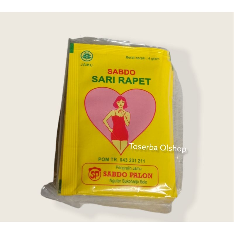 

jamu sari rapet sabdo palon (1 box isi 10 bungkus)