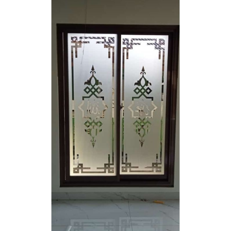 stiker custom/stiker masjid/stiker musholla/cutting sticker sandblast kaligrafi