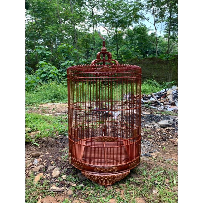 sangkar murai ukir kayu jati