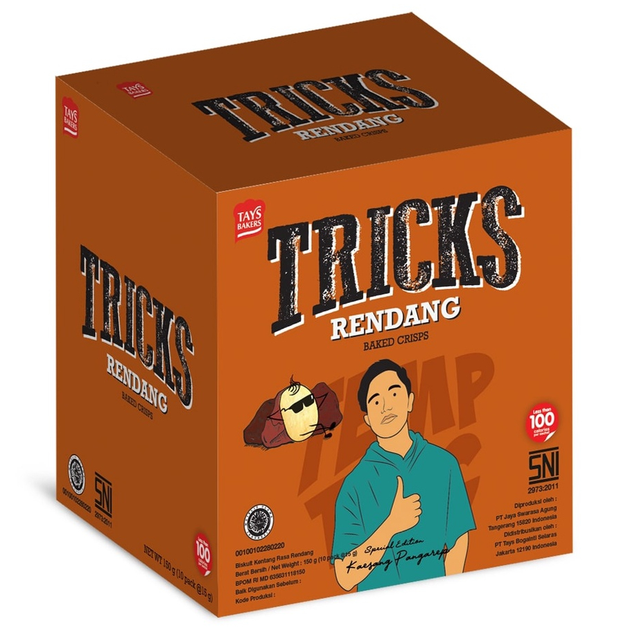 

TRICKS BAKED CRISPS KENTANG RASA RENDANG ISI 10