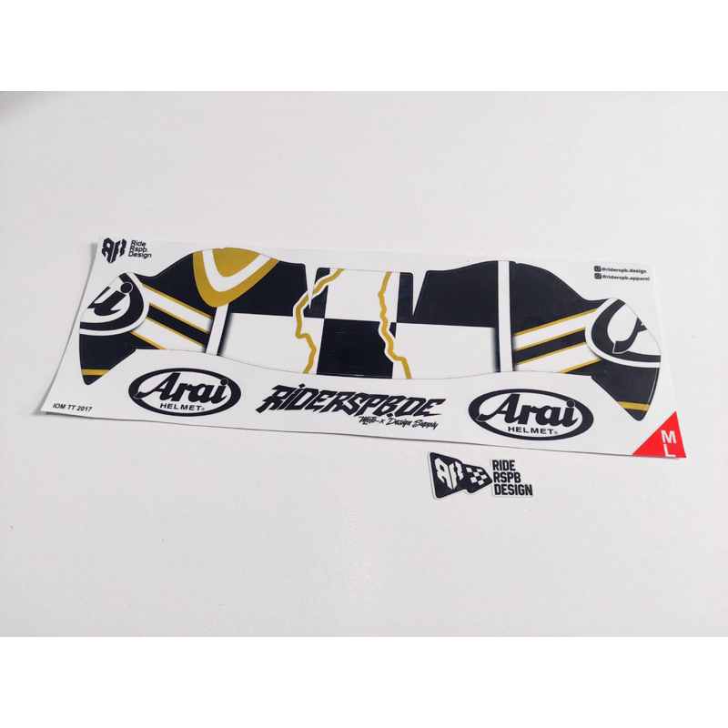 IOM TT 2017 - STICKER DECAL SPOILER DF-X2 BY RIDERSPB DESIGN