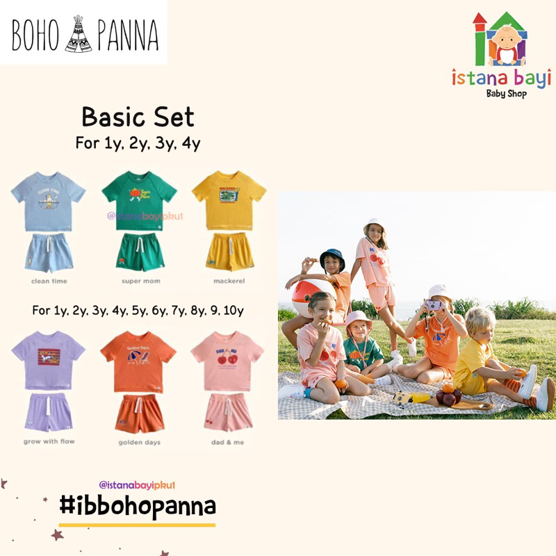 BOHOPANNA OVERTEE SET  - SETELAN ANAK 1-10 TAHUN