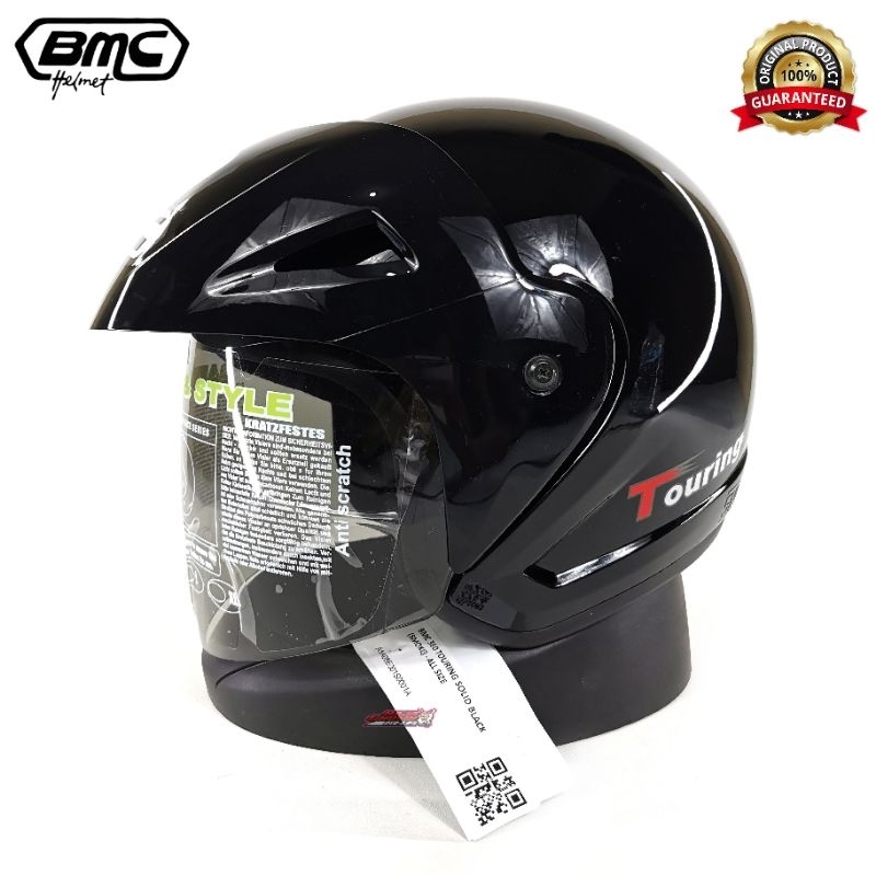 HELM BMC TOURING HITAM GLOSS ORIGINAL SNI HELM BMC TOURING BLACK GLOSS ORIGINAL HELM BMC TOURING HIT