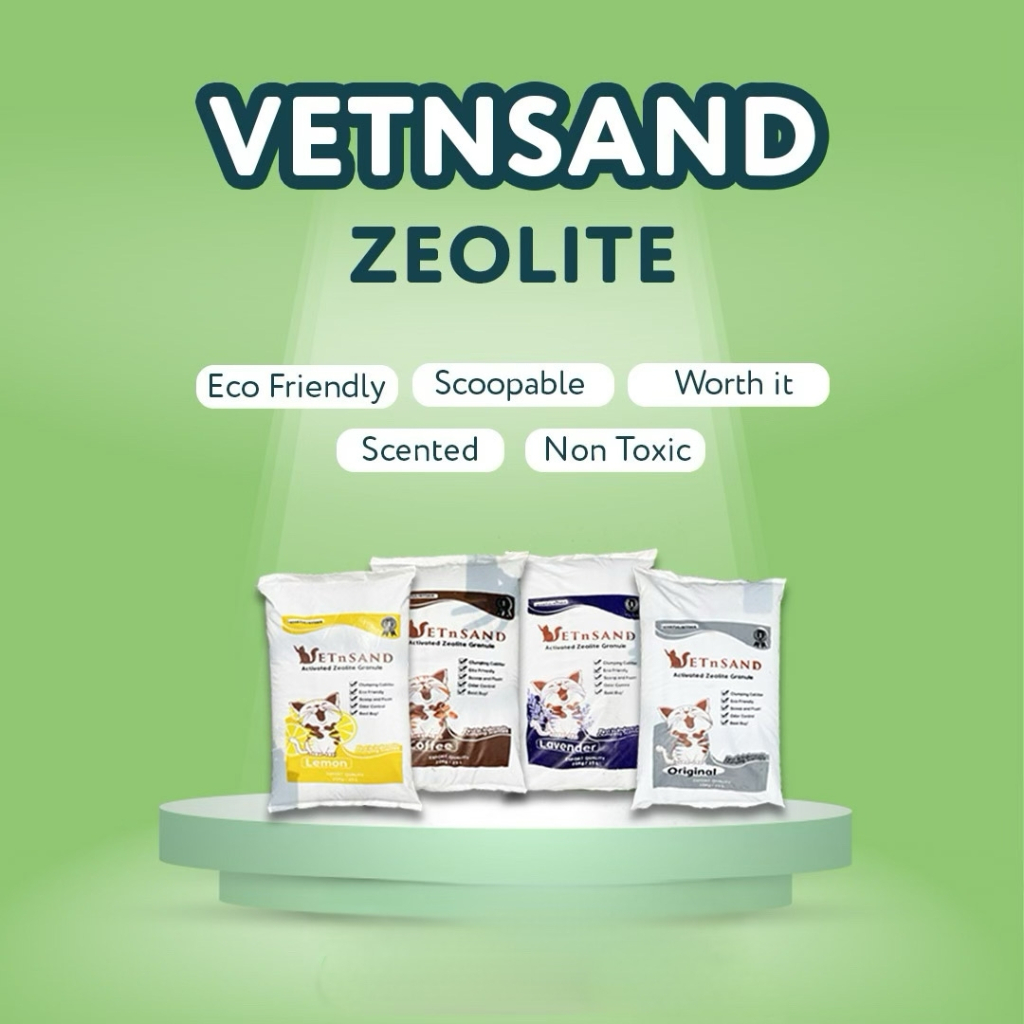 Vetsand Zeolite Pasir Kucing Wangi 25 Liter / 20Kg