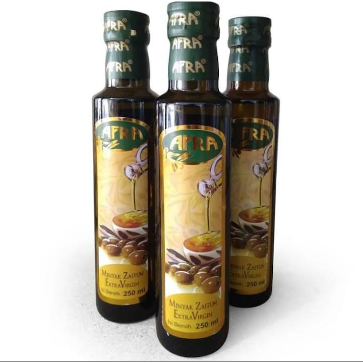 

MINYAK ZAITUN AFRA 250 ML EXTRA VIRGIN OLIVE OIL SPANYOL ORIGINAL ASLI