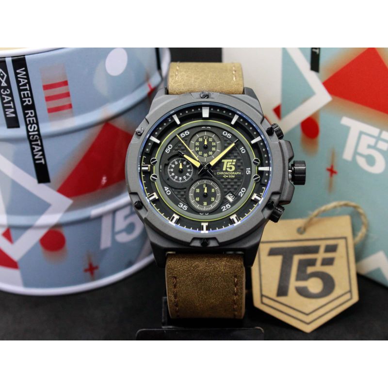 Jam Tangan Pria T5 H3478 Chrono Sport Original tahan Air