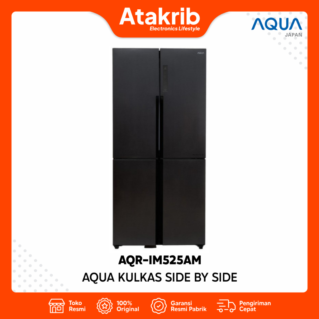 AQUA KULKAS MULTIDOOR AQR-IM525AM-GB 4 Pintu Inverter