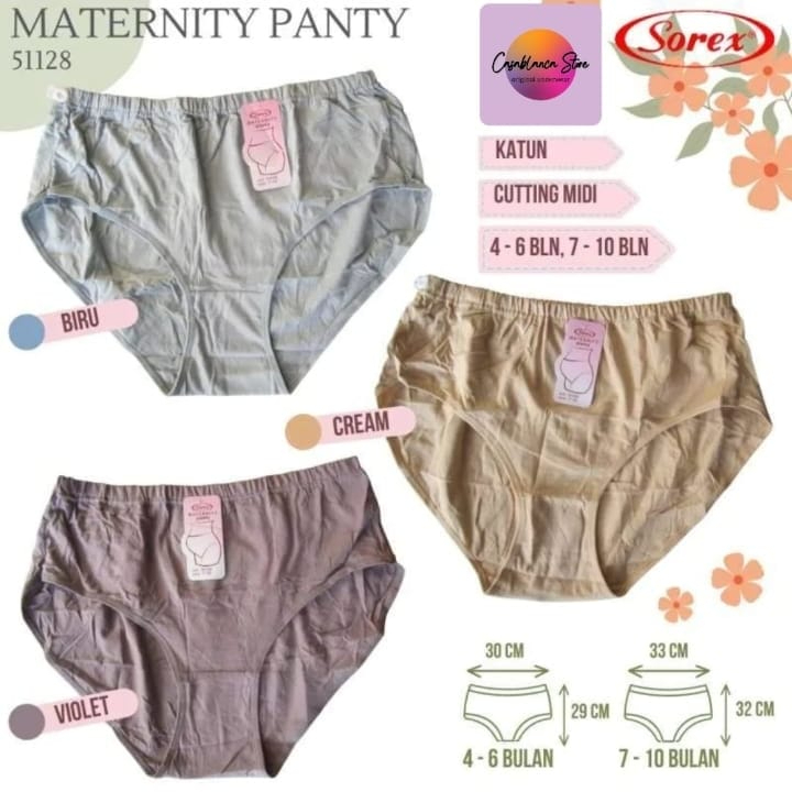 CELANA DALAM WANITA HAMIL / IBU HAMIL SOREX MATERNITY PANTY (Art. 51128) BERBAHAN SANGAT HALUS &amp; LEMBUT.