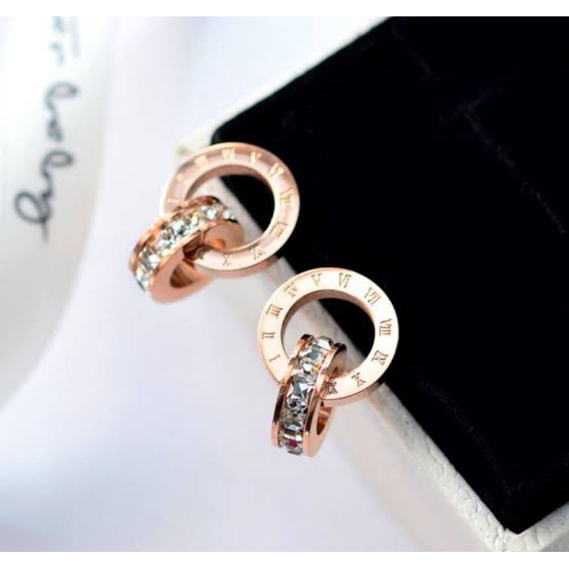 anting titanium perhiasan wanita anti luntur