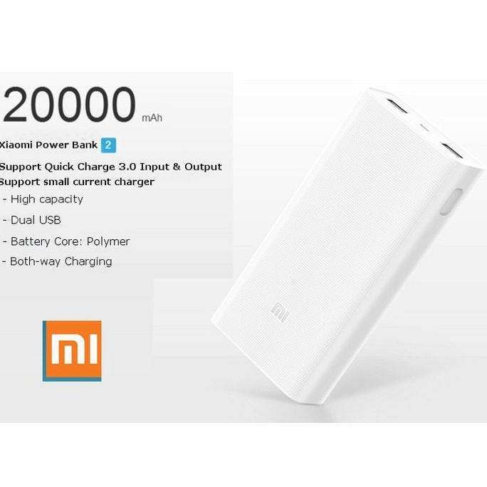 (NEW) POWERBANK MI  20000 MAH QUICK CHARGING TYPE MICRO TERLARIS