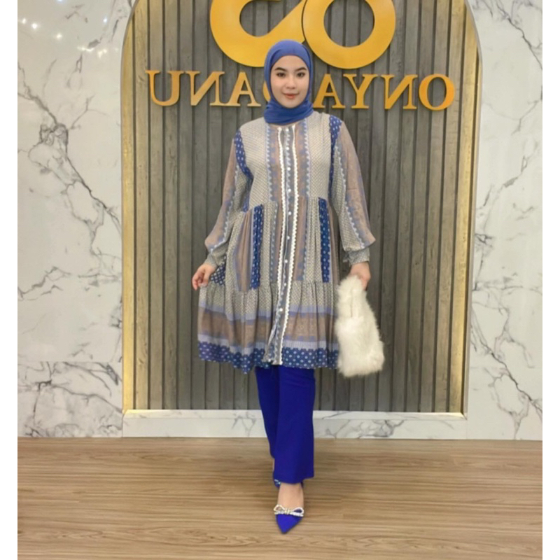 B1187 // B1188 Tunik Motif Renda