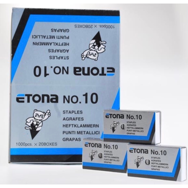 

STAPLES ETONA NO 10 AGRAFES 1000 X 20 BOXES