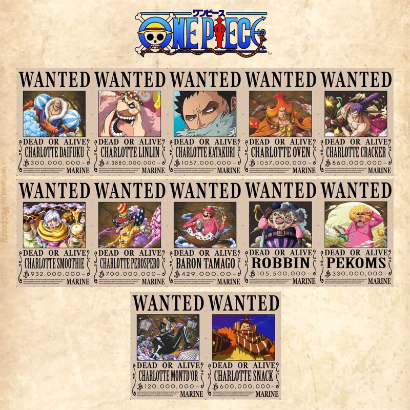 Poster Bounty One Piece terbaru