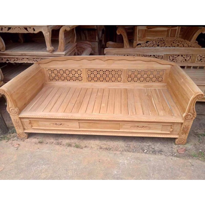 Kursi bale bagong | kursi bale-bale jati | kursi resban jati