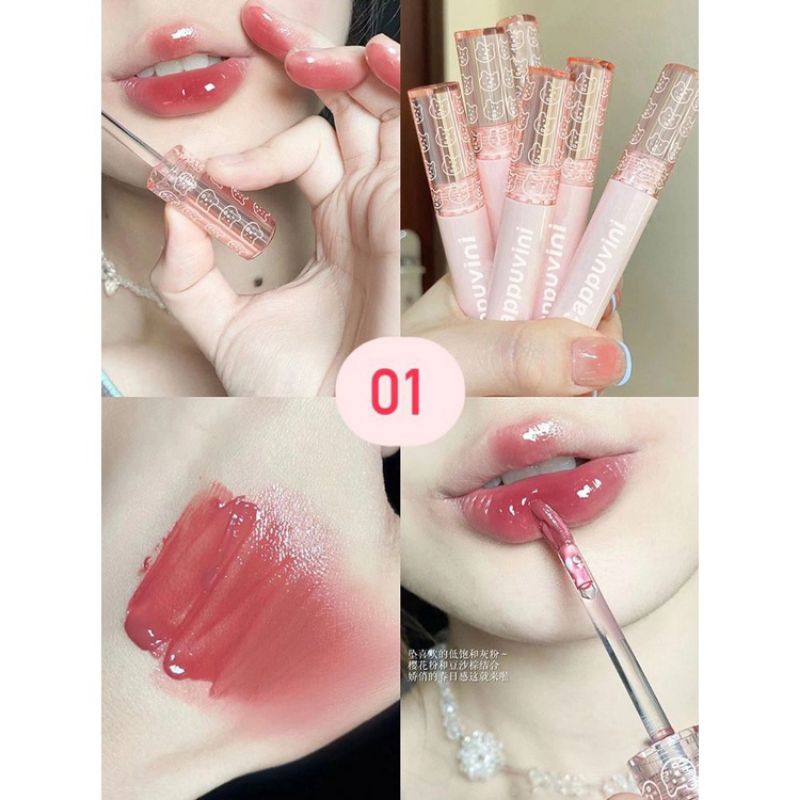 Pink Bear Lip Jelly Stain by Cappuvini / Pewarna Bibir / Glossy Stain