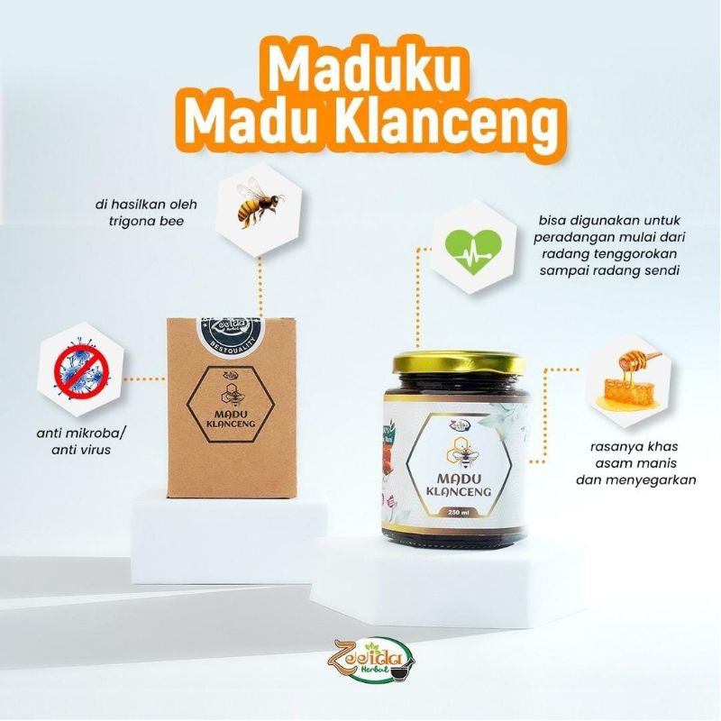 

Madu Klanceng Zeeida Herbal / madu HONEY Quick Fresh kemasan 1kg