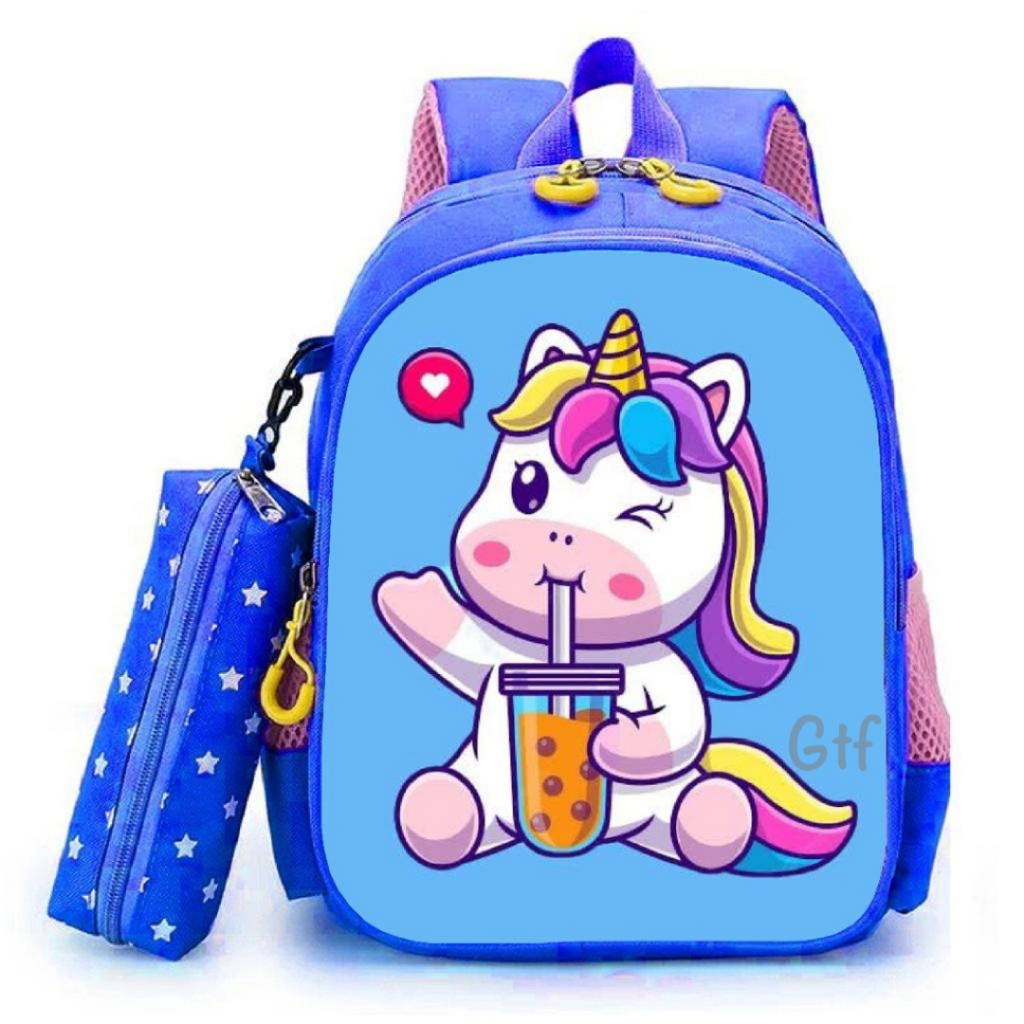 Gtf - Terbaru Tas Ransel Anak Lagi Hits Tas Ransel Sekolah Anak Perempuan Motif Unicorn Populer 2023 / Tas Anak Serba Guna Lucu Cocok Untuk Anak Perempuan Kekinian Best Seller Stylish