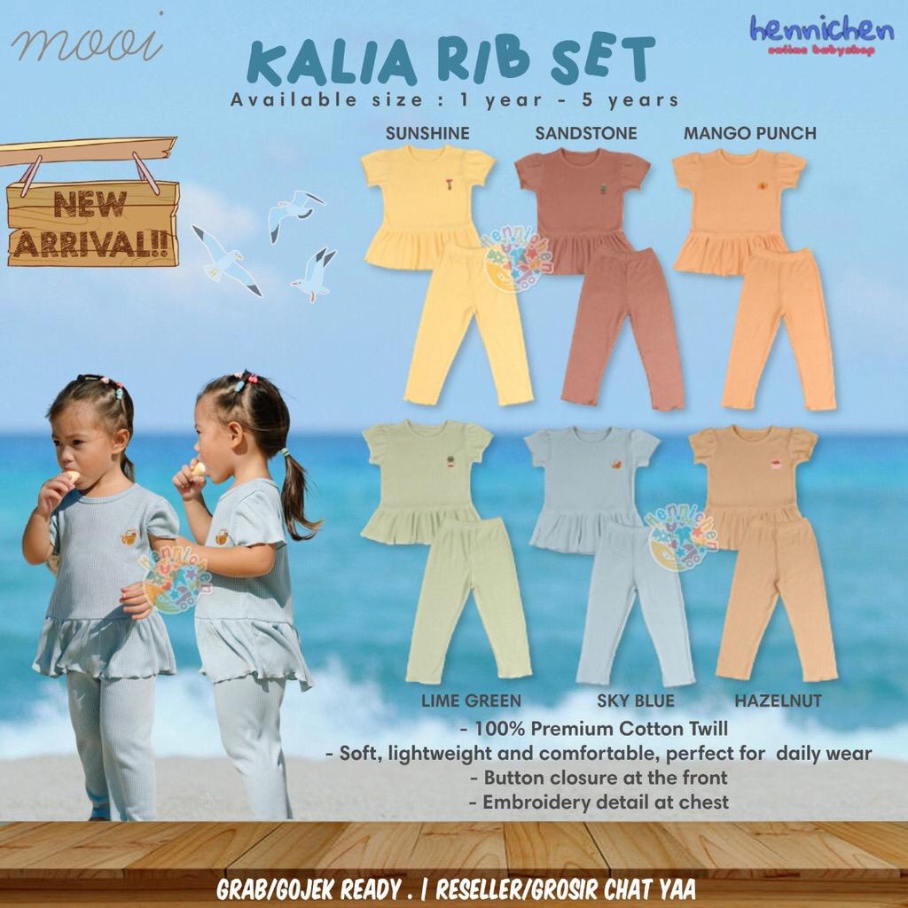 PROMO 7.7 PROMO BAJU LEBARAN MURAH MOOI KALIA RIB SET SETELAN BAJU ANAK BAJU PENDEK CELANA PANJANG FASHION ANAK PEREMPUAN 1 - 5 tahun