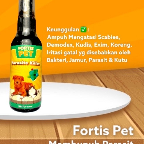 Obat Jamur Koreng Kudis Kucing FORTIS PET