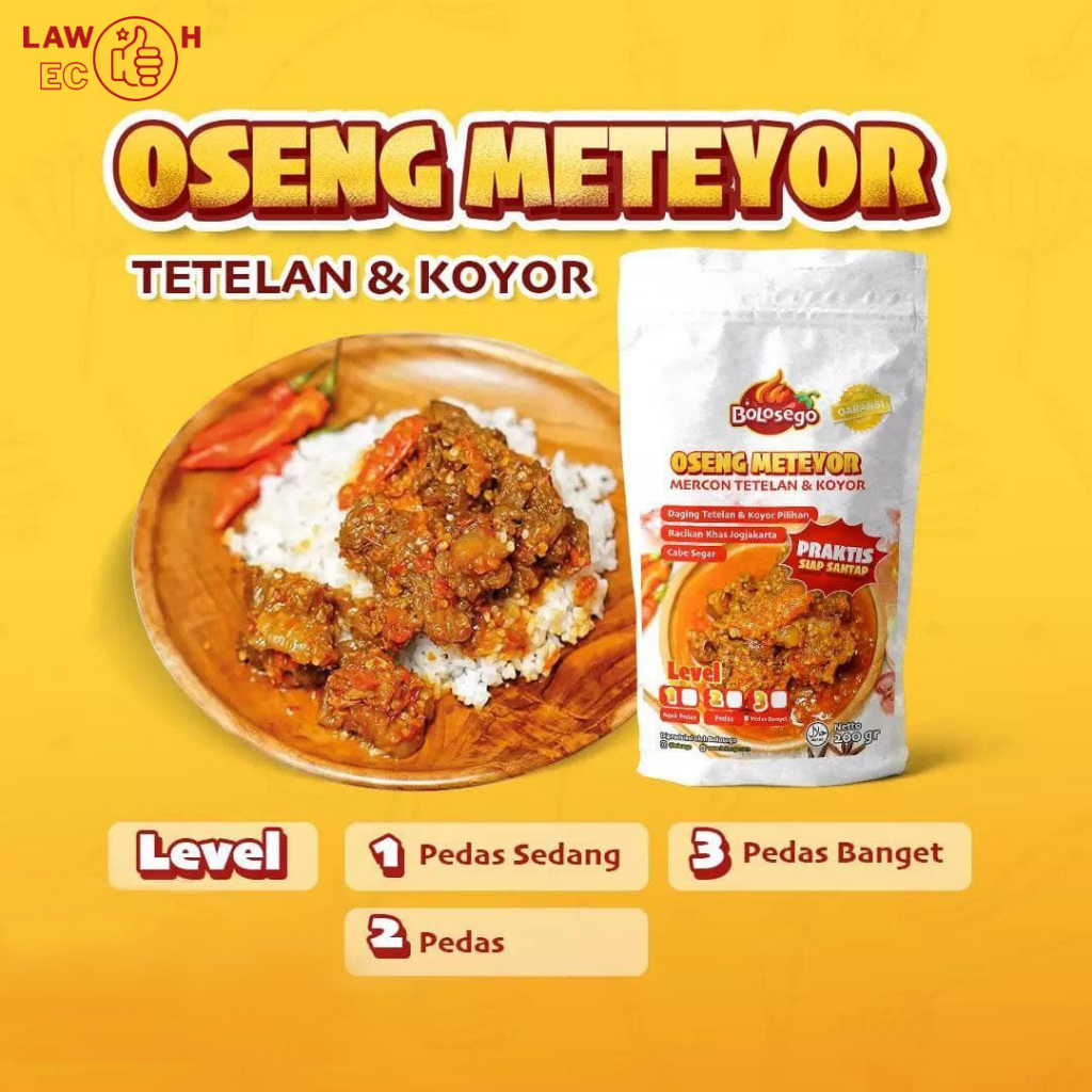 PAKET EKO 1 Oseng Mercon Iga + Meteyor Bolosego Halal Bergaransi - Bisa COD &amp; Kirim Instan