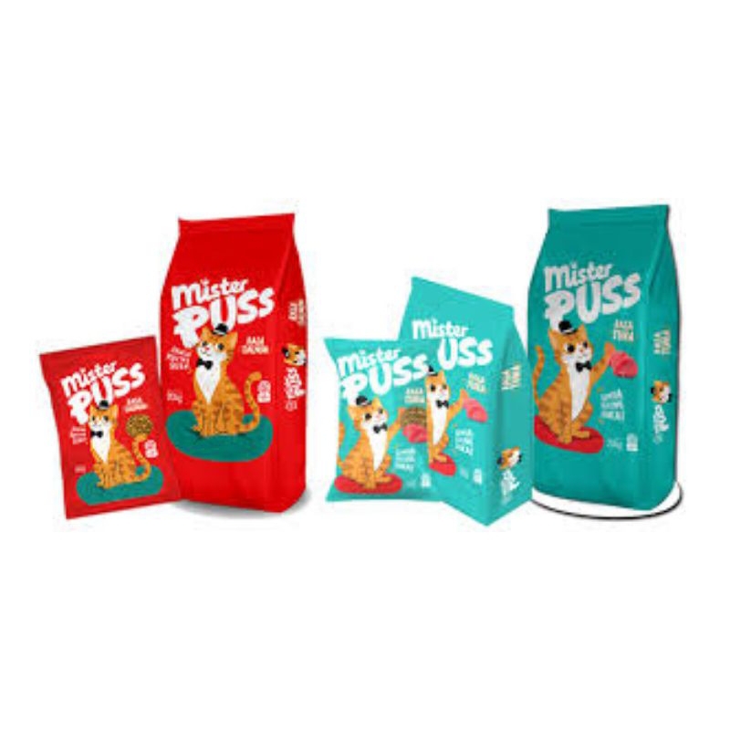 Makanan Kucing Mister Puss Salmon Kemasan Fresh Pack 8kg