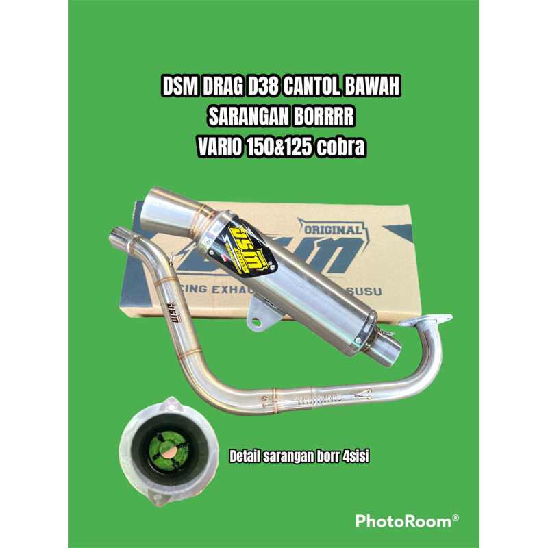 Knalpot Dsm drag sarbor vario 150 cobra