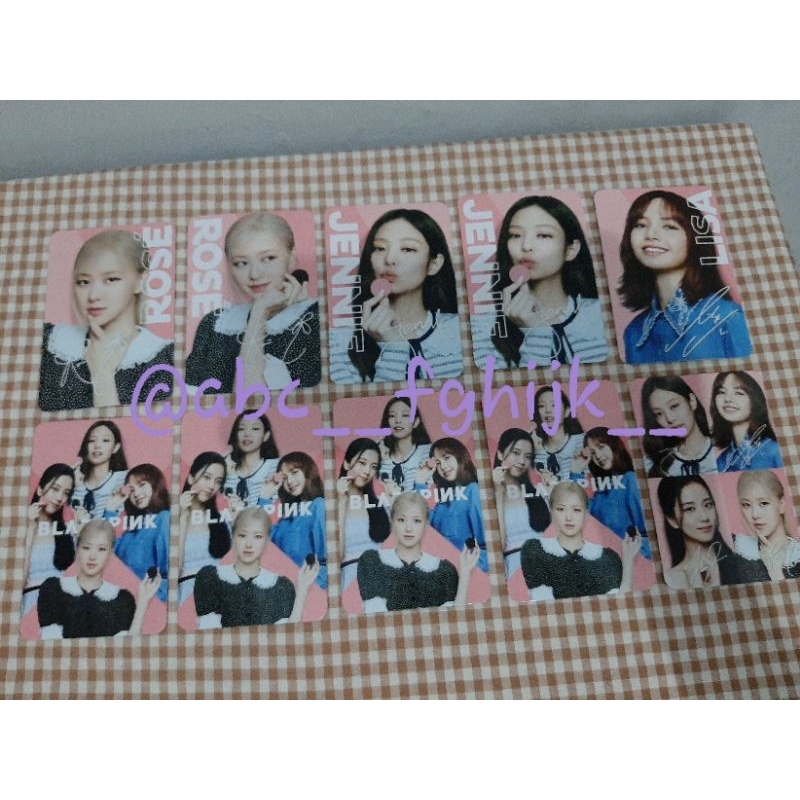 PC Photocard Official Oreo x Blackpink BP Limited Edition Jiso Lisa Rose Jennie ot4 02 04 05 08 09 10