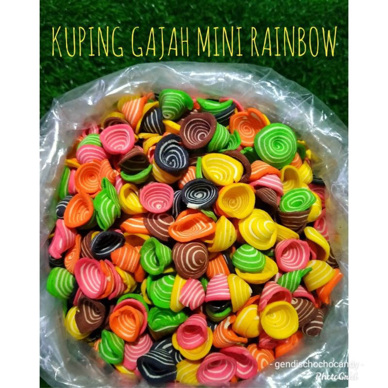 

kuping gajah mini rainbow 500g