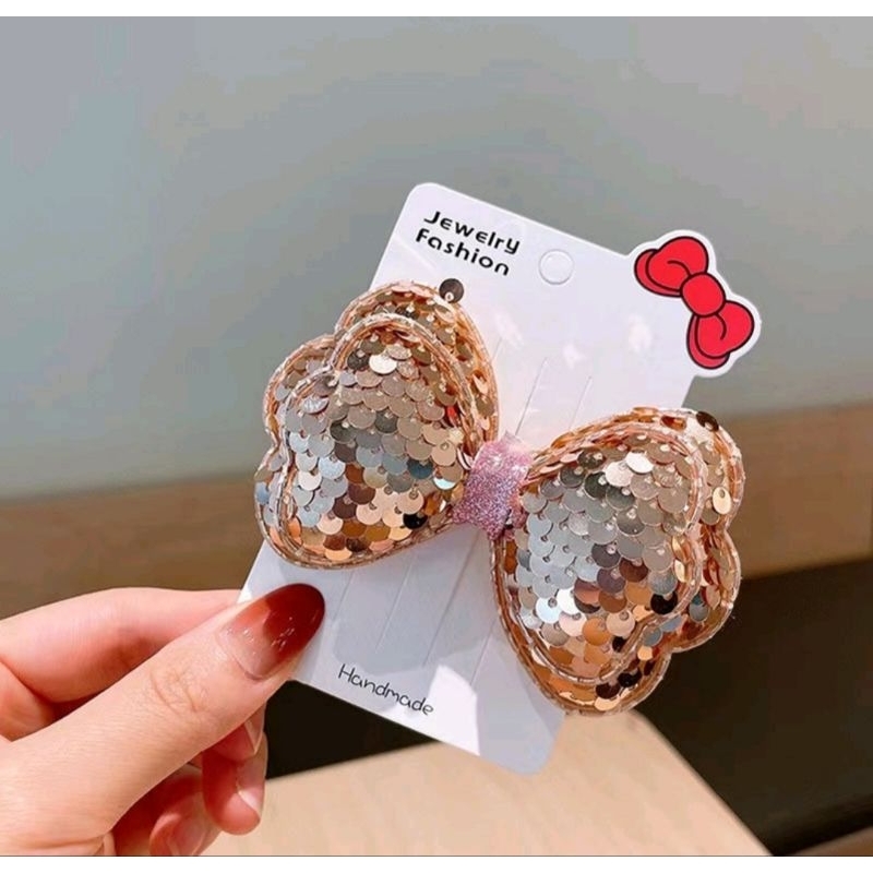 Jepit Pita Aksesoris Rambut Anak Model PITA SEQUIN