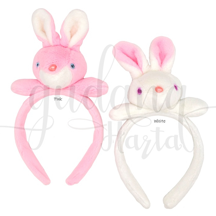 Bando Happy Rabbit Headband Motif Kelinci Ceria Lucu Bandana GH 211155