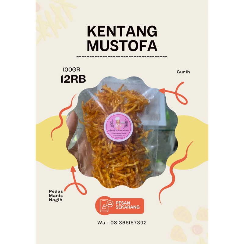 

Kentang Mustofa Pedas Manis Nagih 100gr