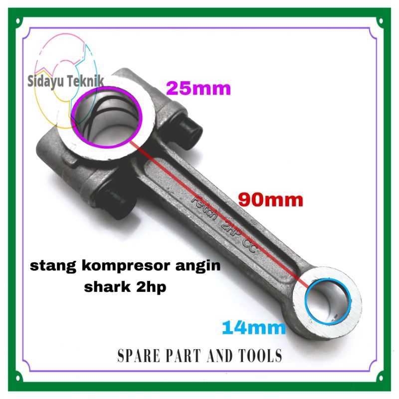 Stang Seher Kompresor Angin Shark 2HP