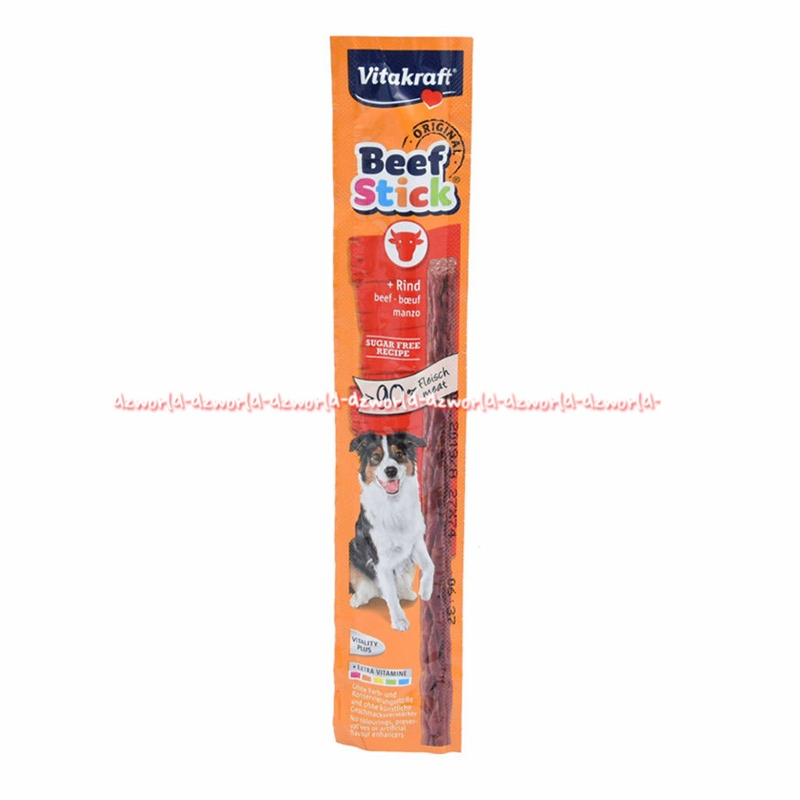 Vitakraft 12gr Beef Stick Flasch Cemilan Snack Makanan Anjing Doggy Makanan Stik Beef Vita Kraft Beefstick Sticks Kudapan