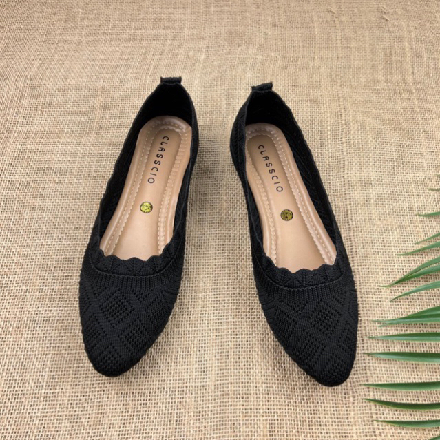 MARASYAFFA - SEPATU FLAT RAJUT WANITA CS 06