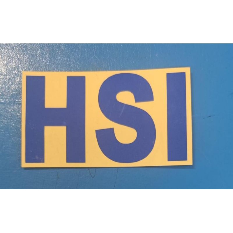 

CUSTOM stiker logo. HSI . CUTTING STIKER ASAHI